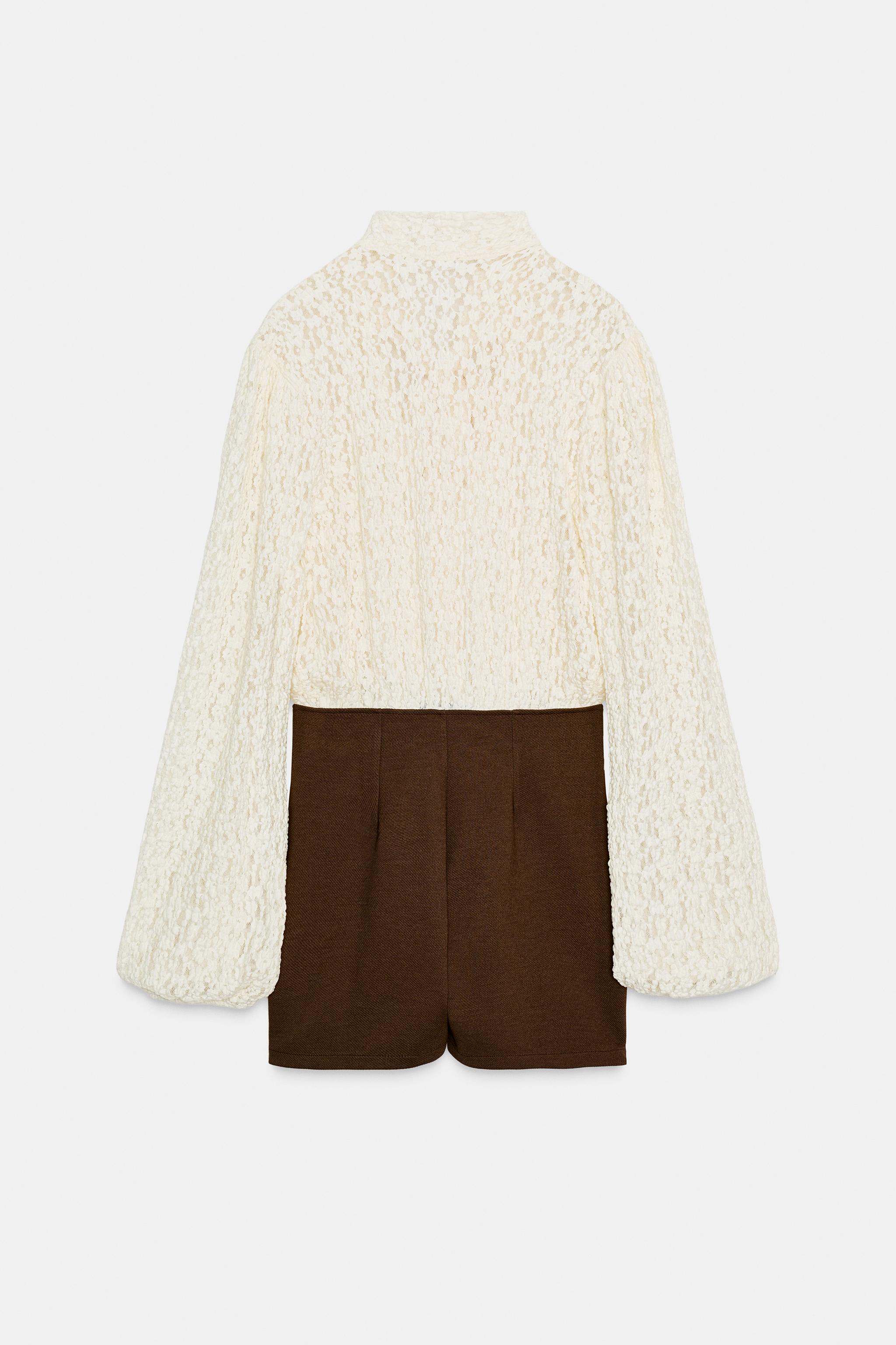 TIED COMBINATION SHORT JUMPSUIT